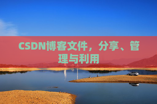CSDN博客文件，分享、管理与利用