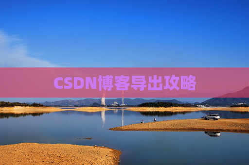 CSDN博客导出攻略